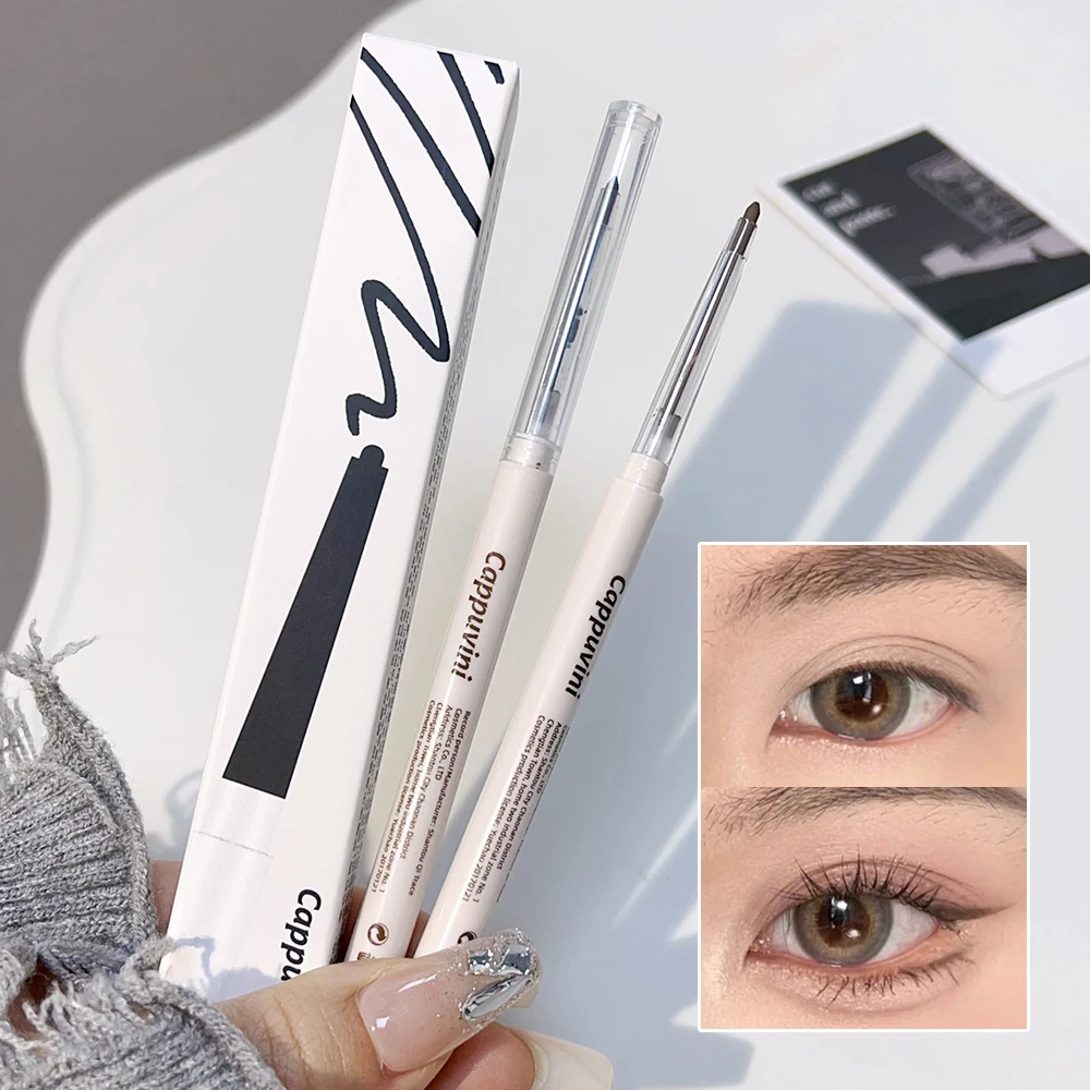 Waterproof Matte Eyeliner Gel Pen Long Lasting Quick-drying Smooth Brown Smoky Cat Eyes Eyeliner Pencil Korean Makeup Cosmetics