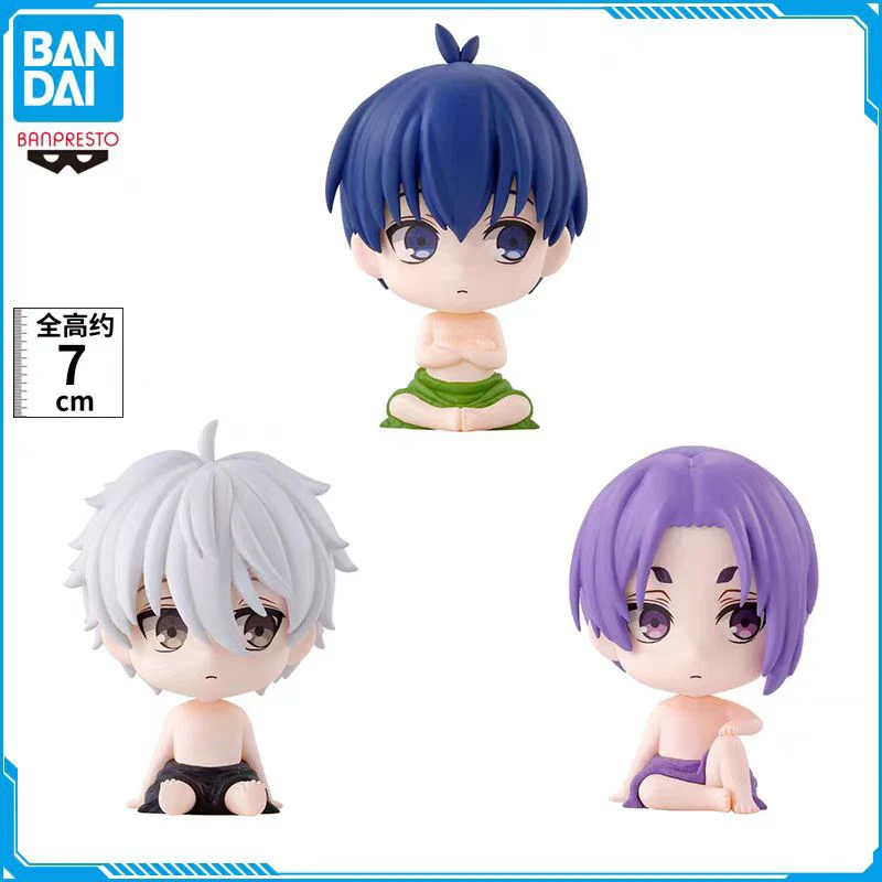 

BANDAI BLUE LOCK Bath Posing Figure Yoichi Lsagi Nagi Seishiro Mikage Reo Anime Action Figures Model Gift Toy Collection for Kid