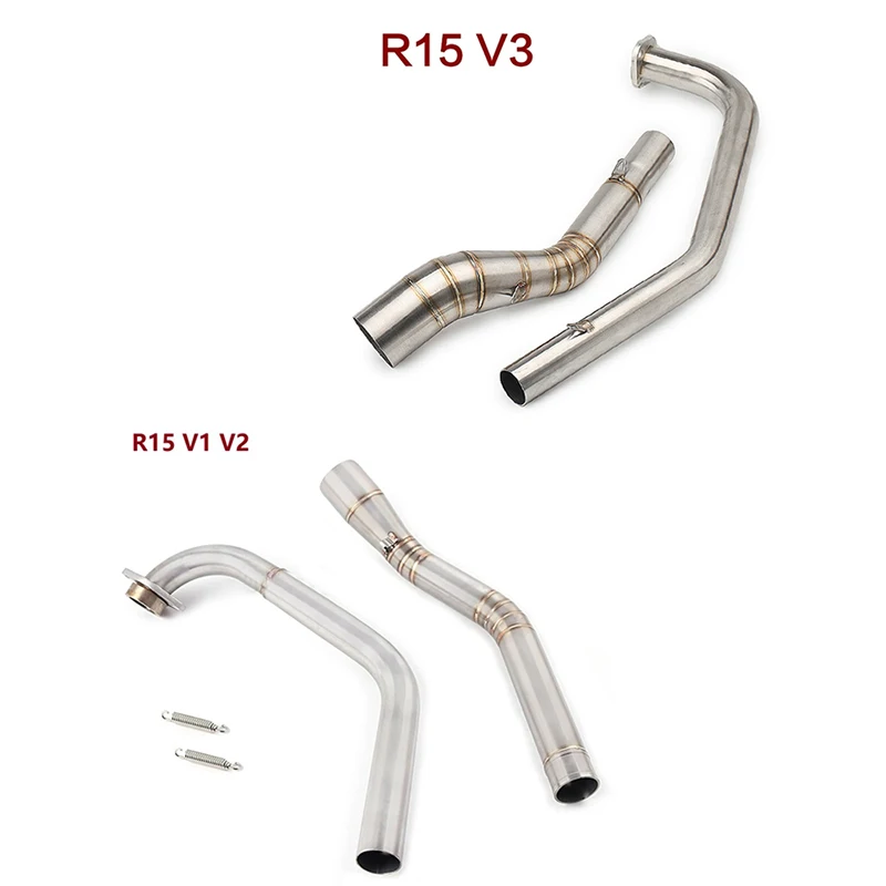 

r15 Motorcycle Full Exhaust Escape System Modifed Pipe For Yamaha YZF-R15 R125 MT125 MT-15 2008-2023 Muffler Exhaust Pipe