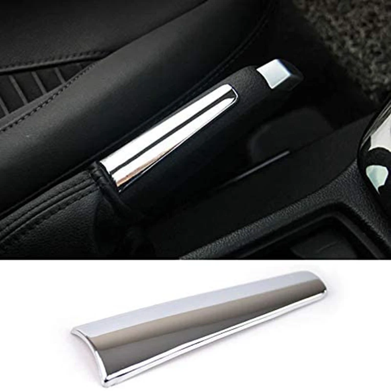 Chrome Hand Brake Handbrake Handle Cover Trim Sticker Garnish Decoration for Ford Focus 2012 2013 2014 2015 2016