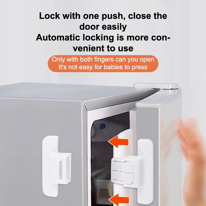 5Pcs Child Anti-Pinching Hand Security Protection Buckle Protection Refrigerator Lock Baby Safety Cabinet Lock Drawer Door Locks