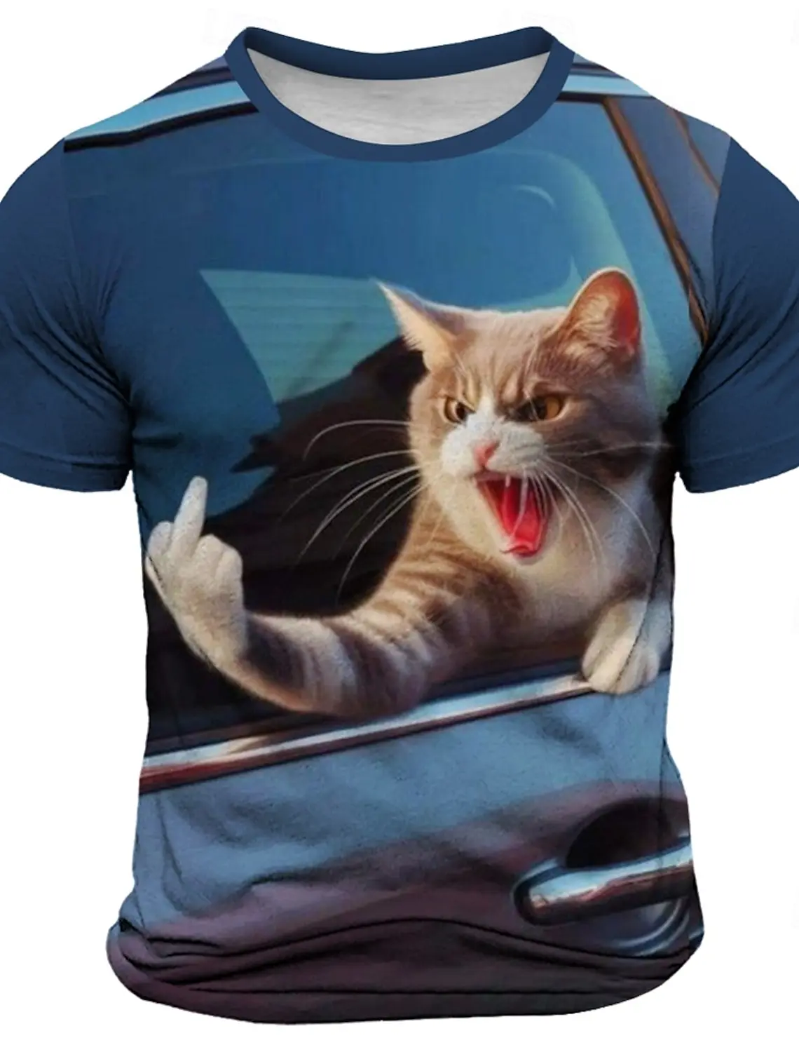 Men's Animal Funny T Shirt Short Sleeve T shirt 3D Print O-Neck Shirts Exaggerated Designer Party Summer Casual Clothing Apparel