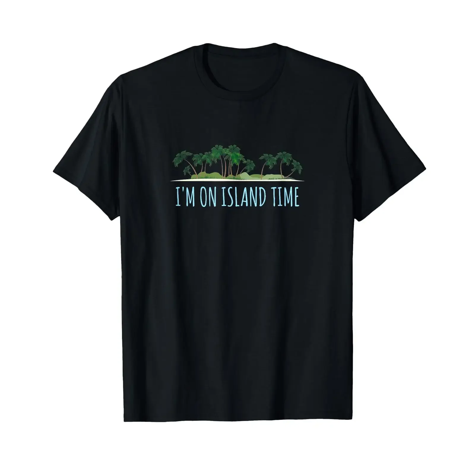 I'm On Island Time T Shirt Vacation Tropical Beach vintage Washed Stylish streetwear homme Slightly Soft Comfortable Breathable