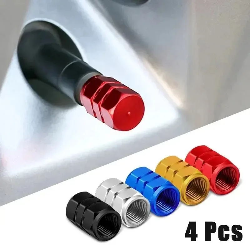 

Aluminum Alloy Car Wheel Tire Valve Caps Tyre Rim Stem Covers Airdust Waterproof For Automobiles Motorcycles Trucks Bikes