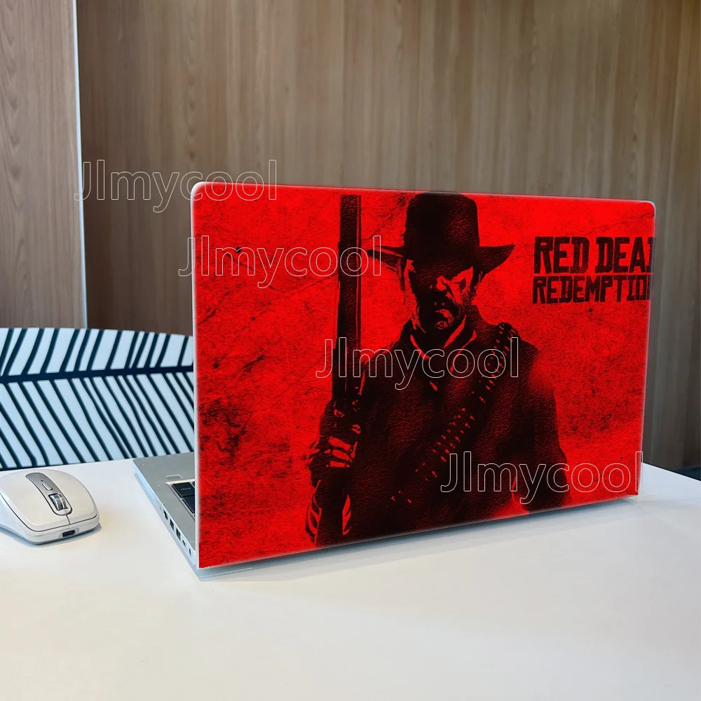 2 Pack Red Style MAN Pattern Laptop Art Decal Case Universal Laptop Skin Sticker for Laptop Refrigerator Decor Decal Sticker