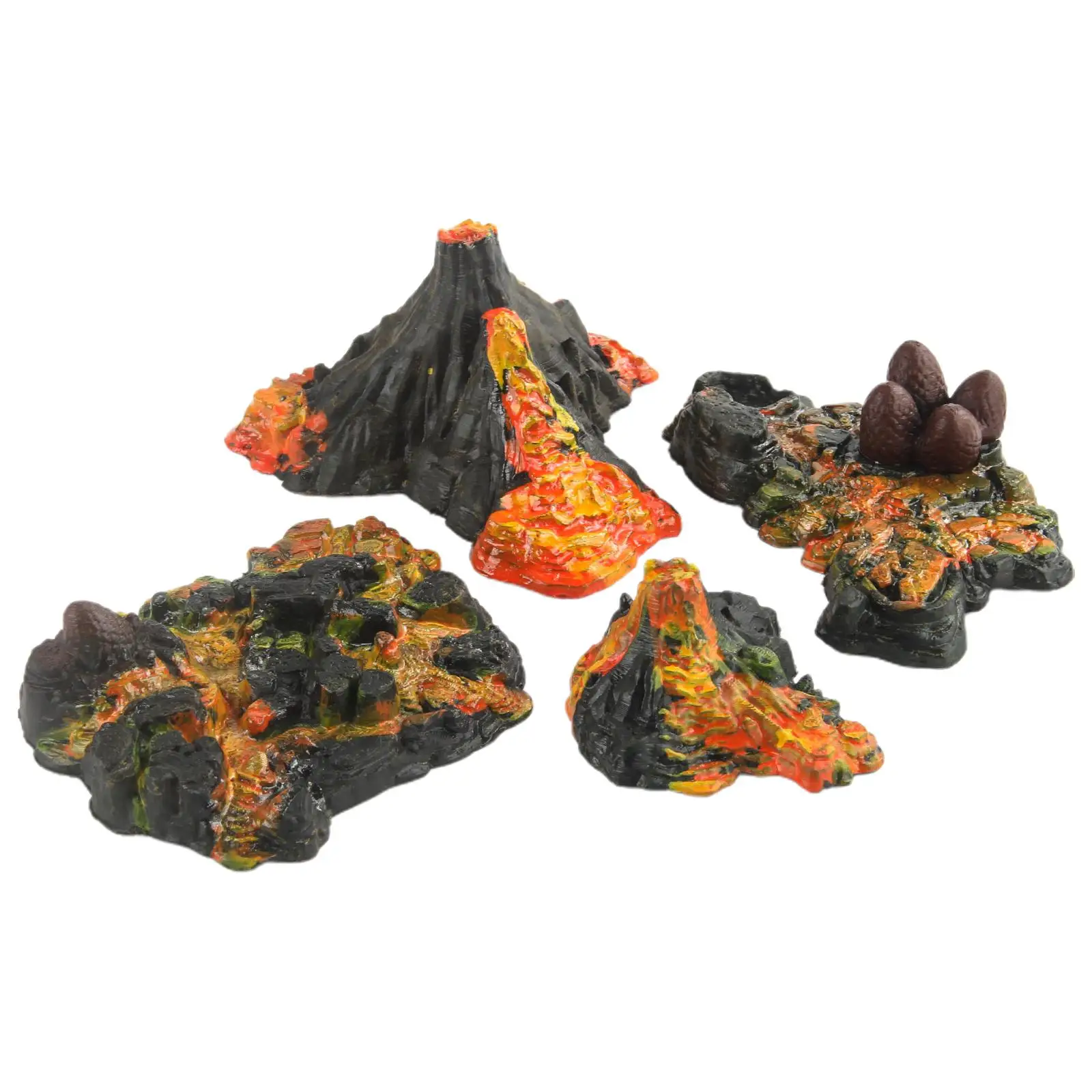 Erupting Volcano Model Adornment Science Kit Sand Table Layout Realistic Mini Volcano Dinosaur Playset for Toddlers Children