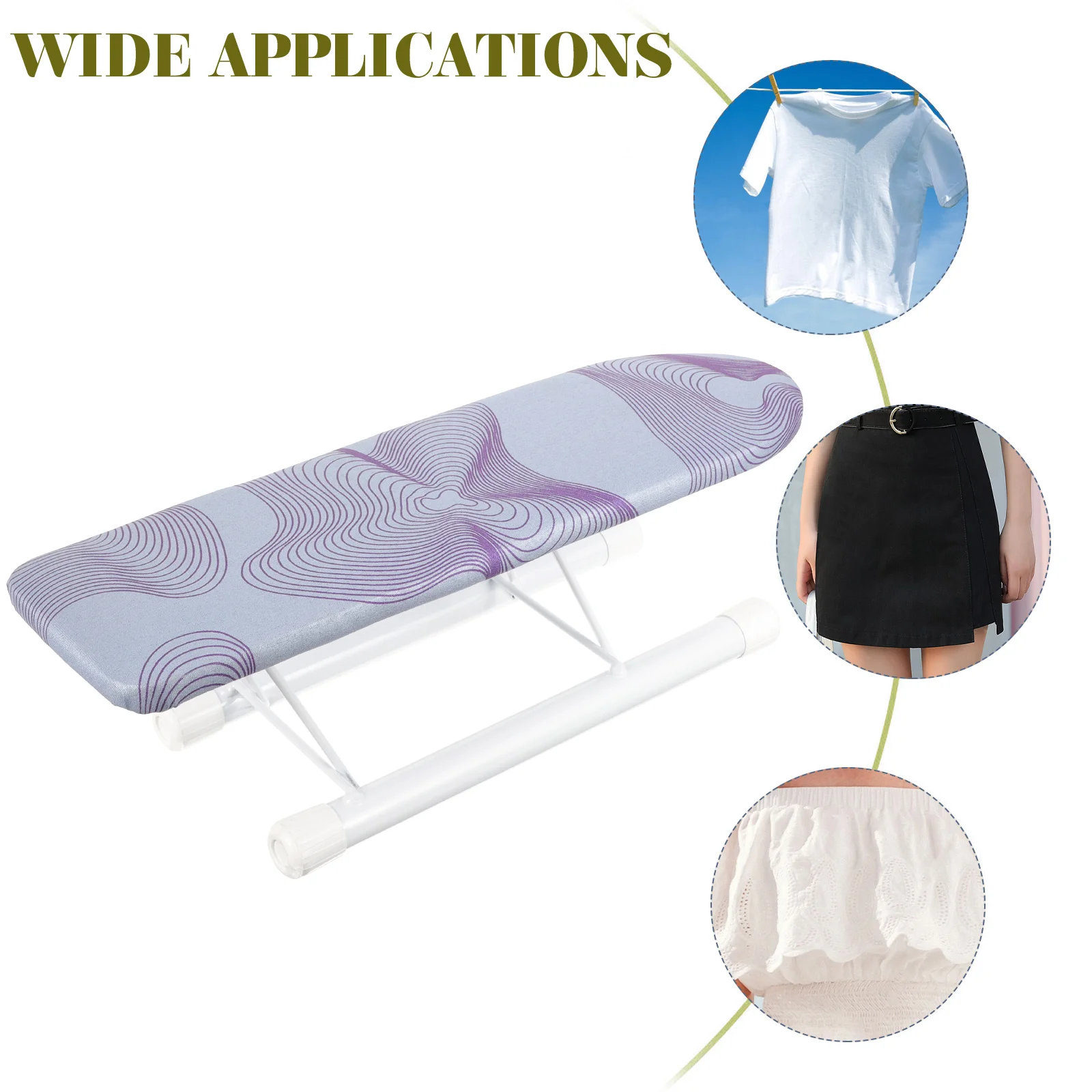 

Small Board Tabletop Portable Dorm Ironing Mat Stable Non-Slip Home Office Hotel Shirt Pants Bedding Sleeve Ironing Pad Mat