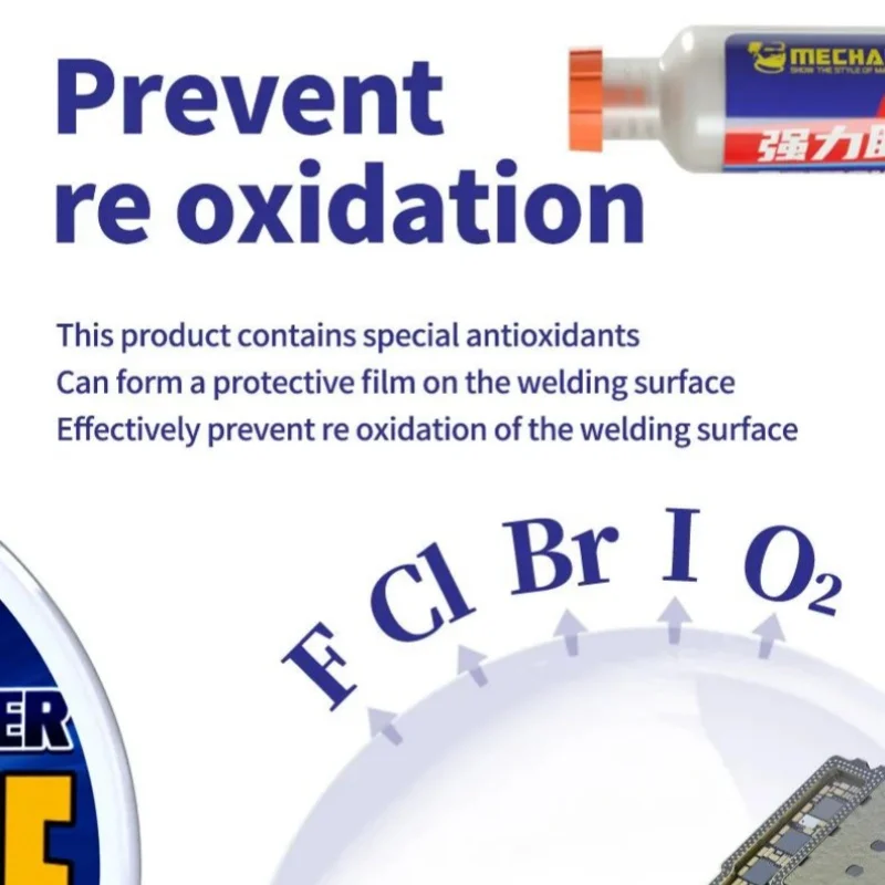 MECHANIC Q60/ Q80 Antioxidant Flux Powerful Removes Oxide Layer Solder Paste for Phone PCB Mainboard BGA Soldering Repair Tool