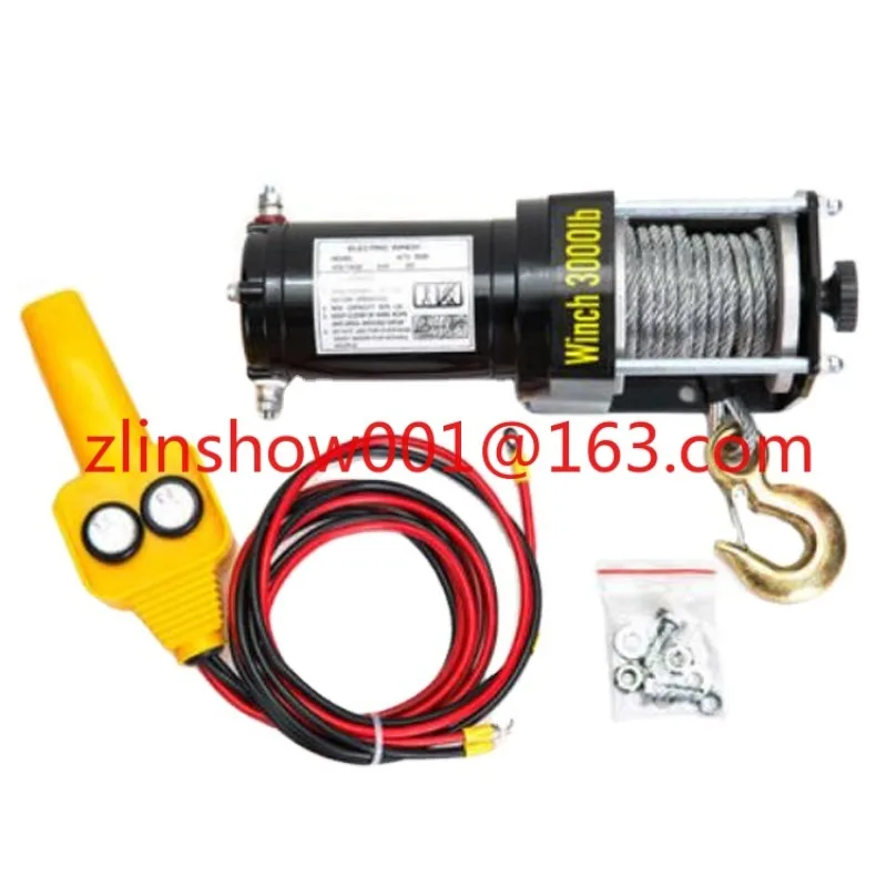 Мотор высокой мощности 12 В/24 В, 12000 фунтов, 4x4, пикап, джип, лебедка, водонепроницаемая электрическая лебедка, внедорожники