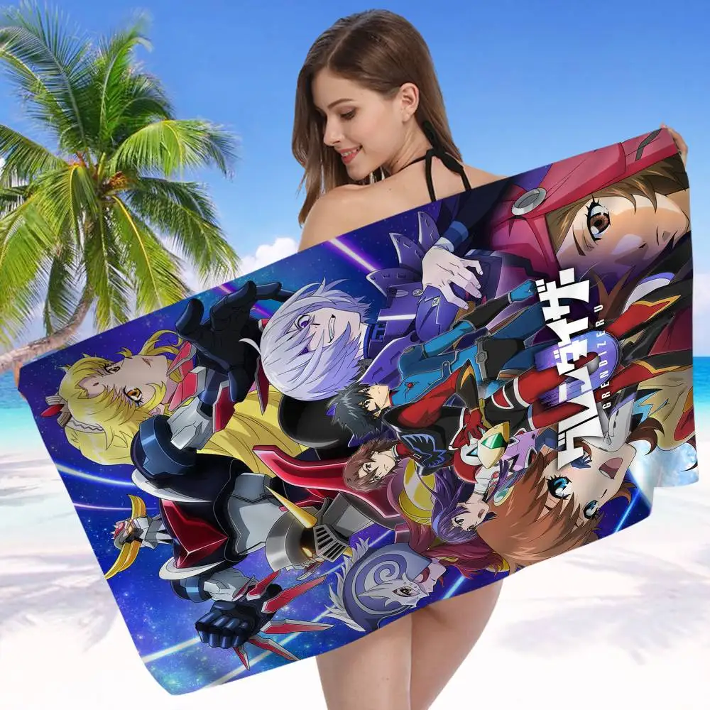 Robot G-Goldorak Classic Anime Microfiber Beach Towel Absorbent Quick Dry Soft Yoga Swimming Resort Mountain Climbing Towel