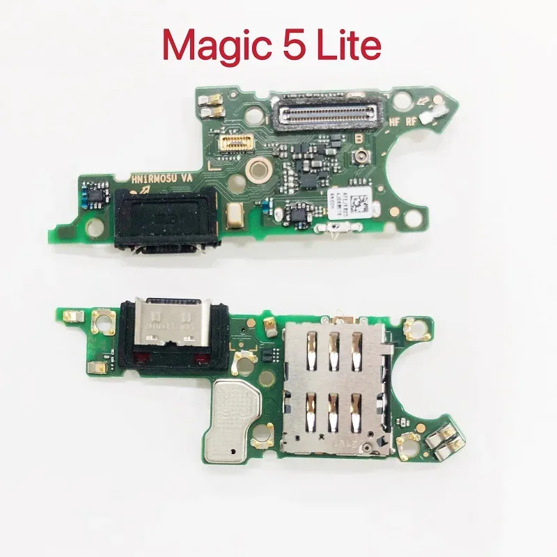For Honor Magic 5 Lite Charging Board With Fast Charging IC USB Charging Port Flex Cable Mobile Phone Parts