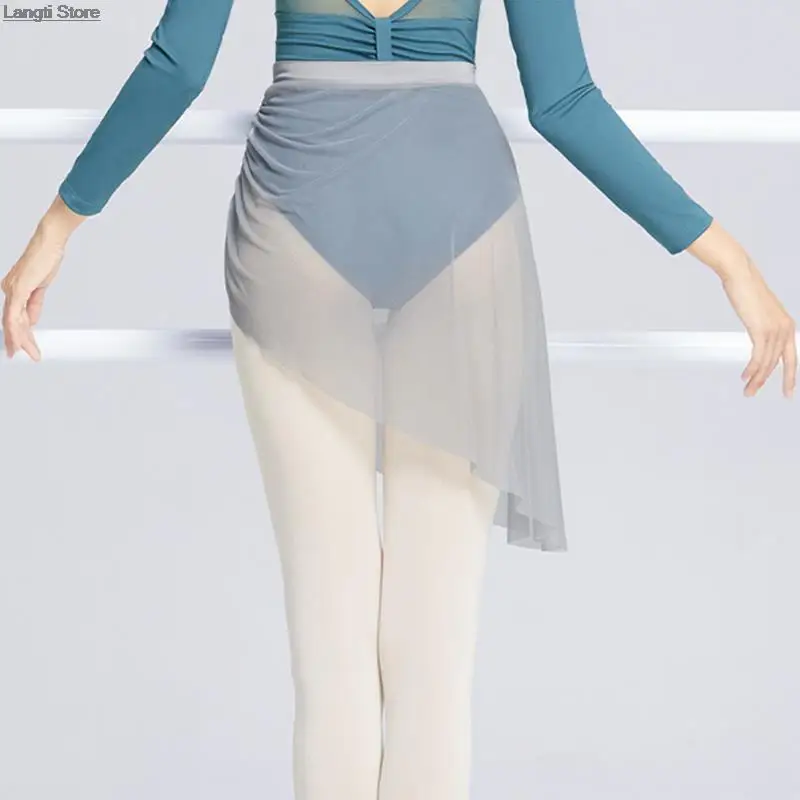 Vrouwen Ballet Rokken Dame Gymnastiek Training Dans Dragen Zachte Gaas Rok Praktijk Dansjurk Chiffon Ballerina Tule Rokken