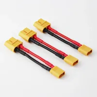 1pc XT60 XT90 to XT30/XT60 XT90 Male Female Soft 16/14awg Silicone plug Connector Adapter cable for FPV RC Lipo Battery ESC