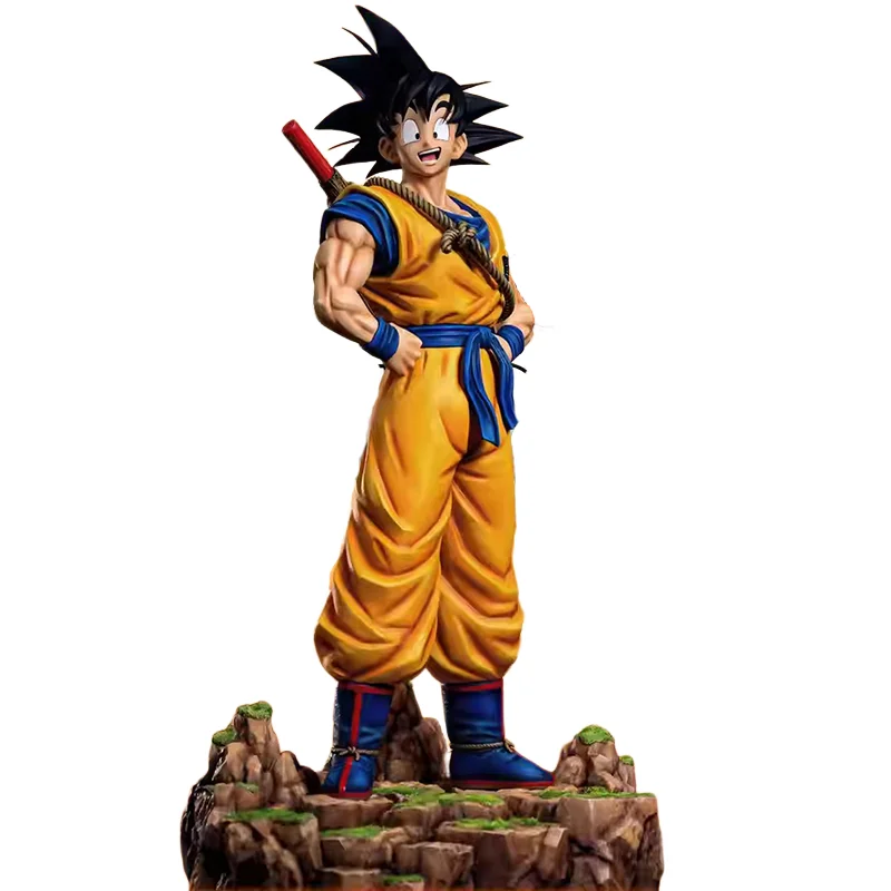 

Anime Saiyan Super 3 Son Goku Figures Dragon Ball SSJ3 Goku Action Figures 32cm PVC Desktop Decoration Model Toys Gifts