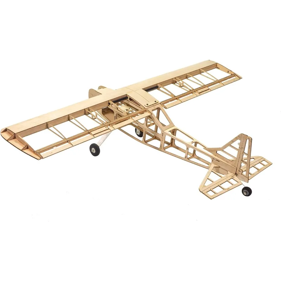 Balsa Wood Airplane Kits T05 Vogee08 Training Plane 32" Wingspan Laser Cut Unassembled RC Flying Model Aircraft to Build for Ad