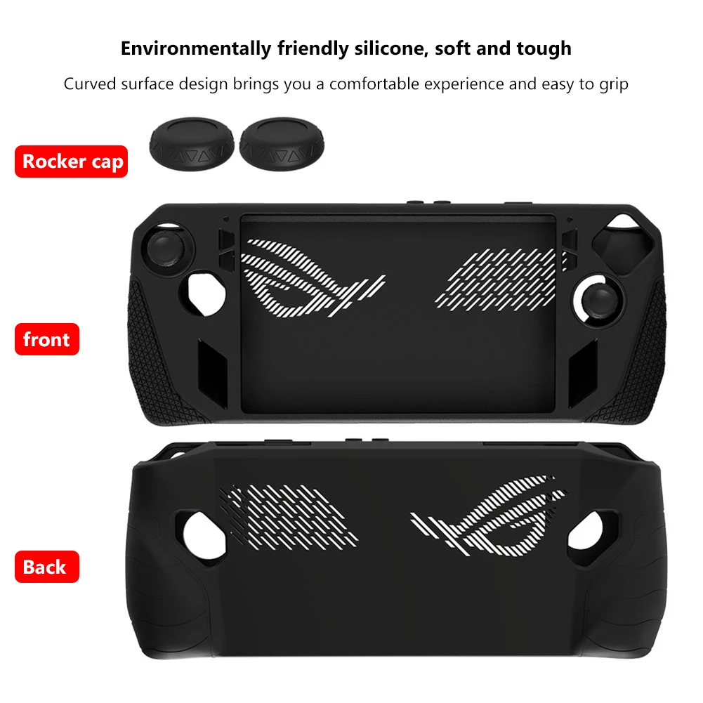 Silicone Console Housing Button Protective Cap Game Console Frame Non-slip Anti Drop Replacement Accessories for ASUS Rog Ally