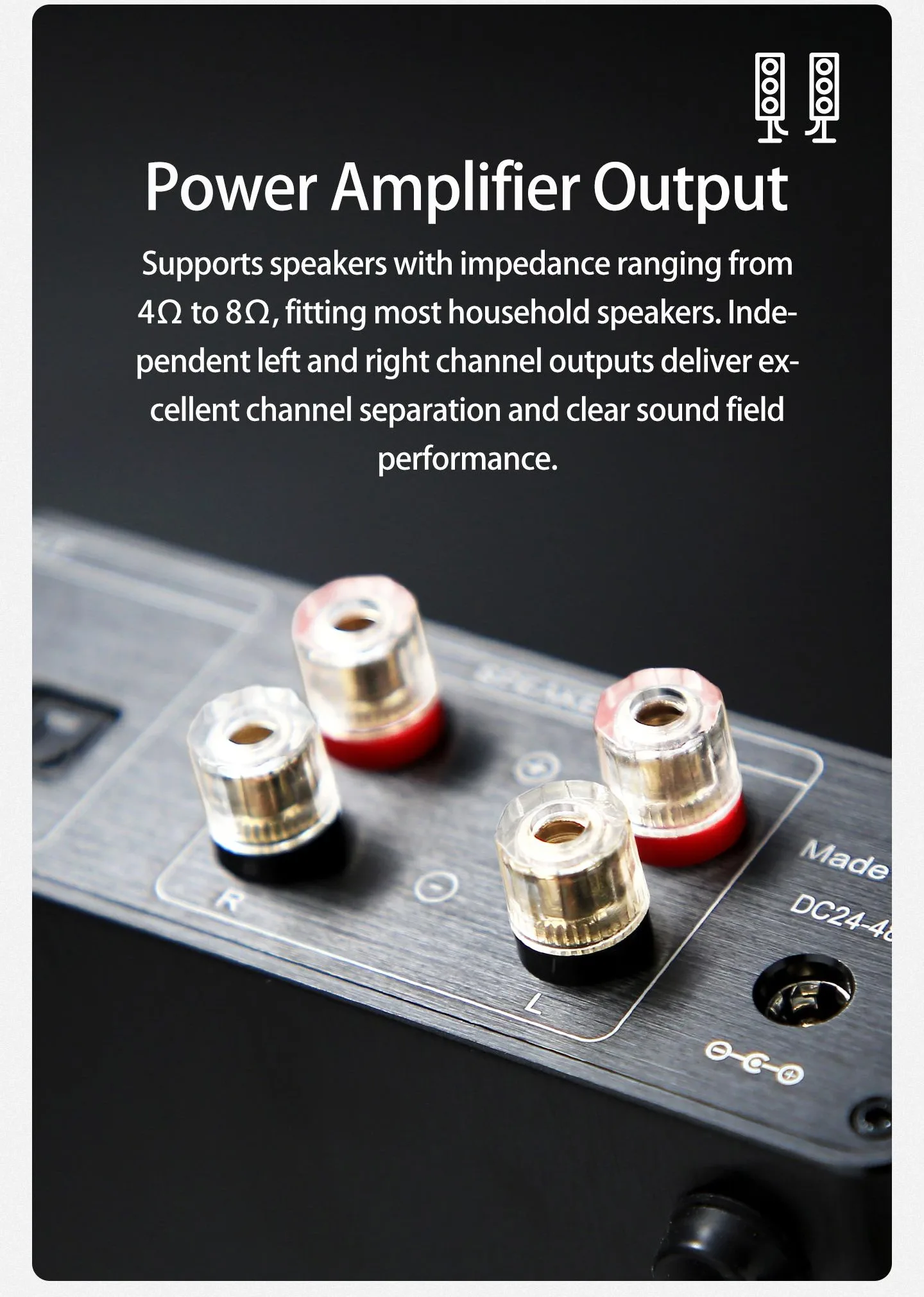 YJCO D816 High-Fidelity Digital HIFI Leistungsverstärker 300W*2 Bluetooth Verlustfreier Heim-Audio-Verstärker Galliumnitrid ACM8816 Chip – Detail 10