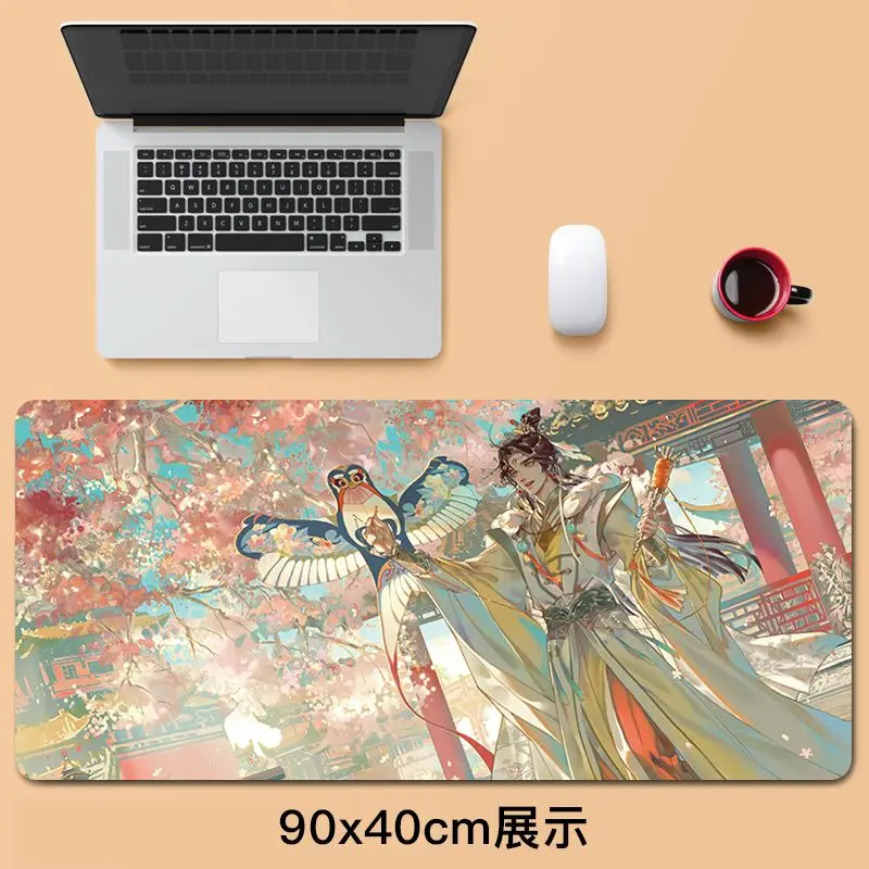 Heavenly Official Blessing Mouse Pad Anime Computer Keyboard Desk Mat,90cm/40cm/3mm