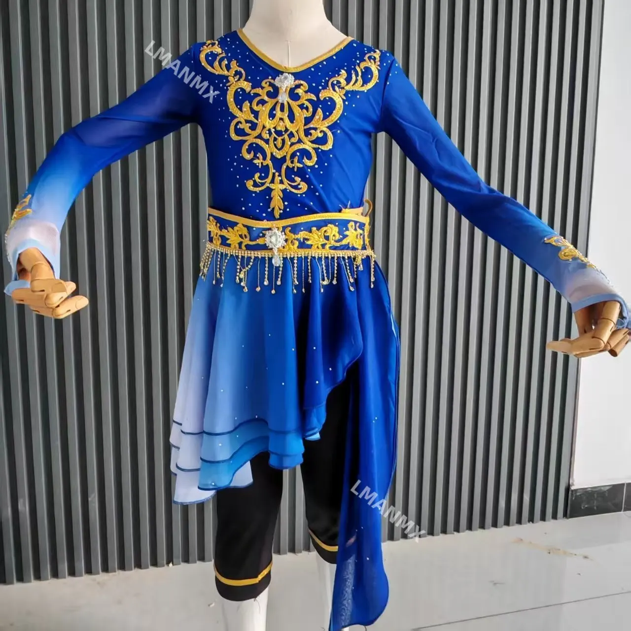 Xinjiang Dance Bell Girl Performance Costume Uyghur Opera Performance Practice Costume