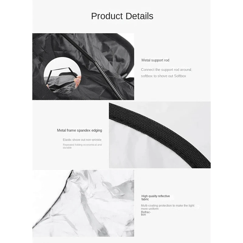 ซอฟต์บ็อกซ์อุปกรณ์กระจายแสงแฟลชแบบพกพาขนาดเล็กสำหรับแฟลช Speedlite อเนกประสงค์