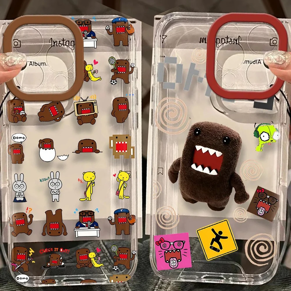 Hot Cute D-Domo-Kuns Phone Case For Samsung Galaxy S26 S25 S24 S23 S22 S21 S20 Note20 Note10 Edge Plus Ultra Lite 5G Clear Cover