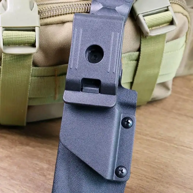 1 Set Universal K Sheath Clip With Screws 360° Rotatable Waist Clip Durable Quick Install For KYDEX Knife Sheath