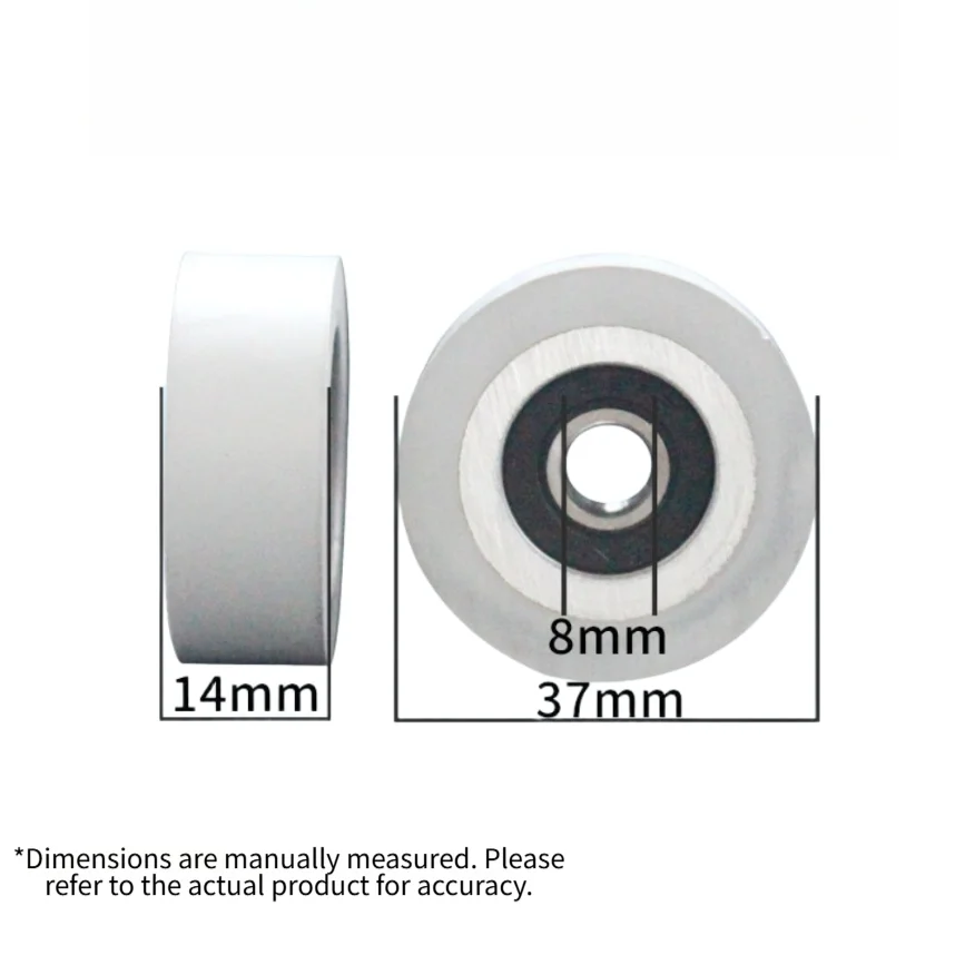 For Woodworking Tasks Woodworking Press Roller Press Wheel With Bearing 37*14*8mm Rubber Press Wheel For Woodworking