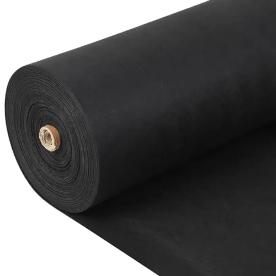 6oz Geotextile Fabric 6Feet x 50Feet - 350N Tensile Strength for Road Stabilization, French Drain, Erosion Control PP Drainage