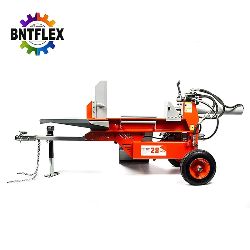 Customized Large Log Splitter 28 Ton Wood Splitting Machine Efficient Wood Cutting Breaking Machine for Home Use