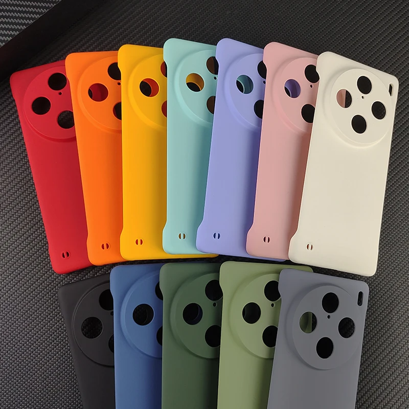 Candy Color Frameless Matte Case For vivo X100 Ultra X100s Pro X100Pro 5G Slim Hard PC Shockproof Bumper Cover