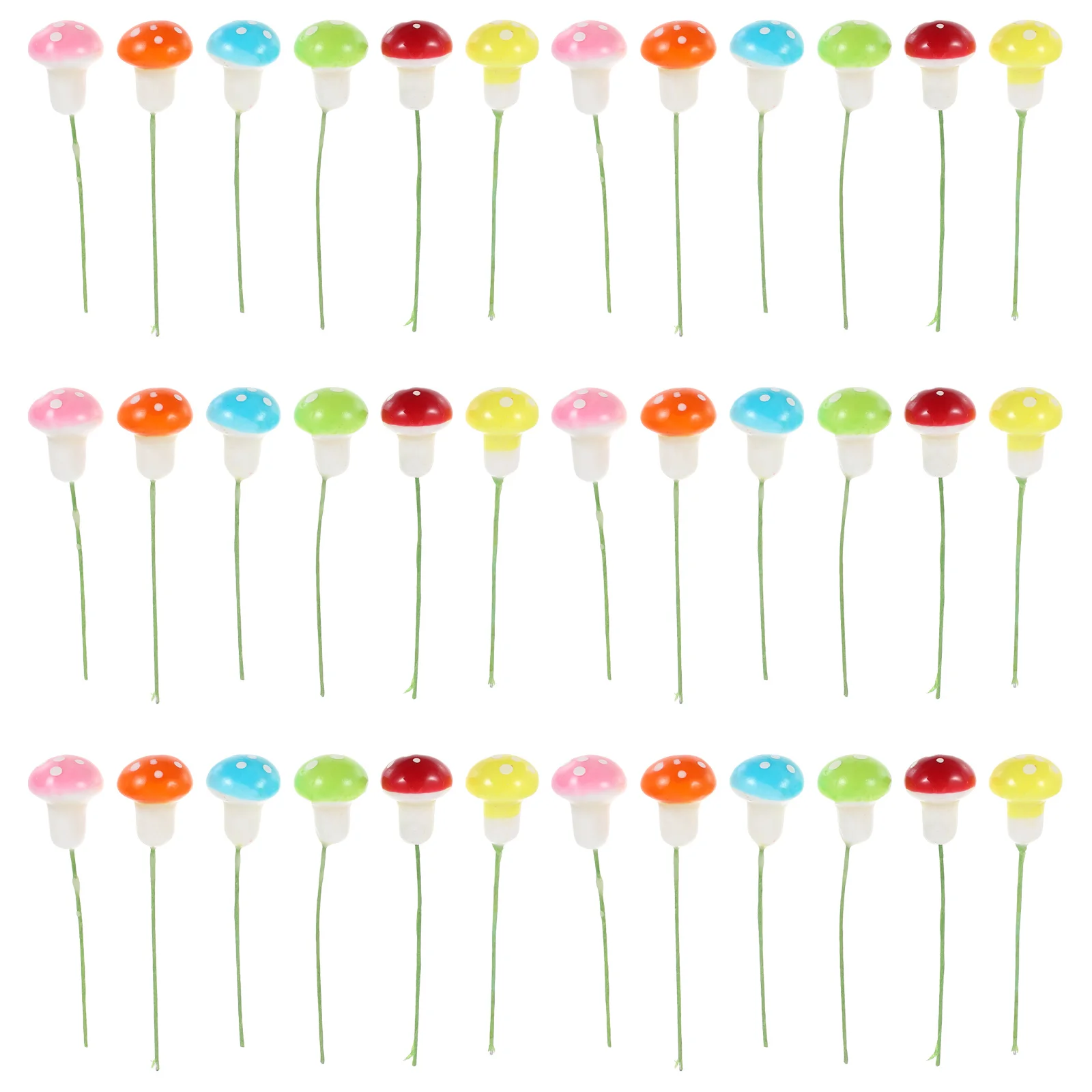 

60pcs Artificial Mushroom Ornament: Realistic Fake Mushrooms For Fairy Garden Bonsai Terrarium Mini Landscape Decor Foam Plant
