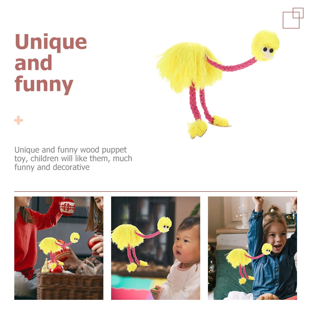 Dierenpop Struisvogel Marionet Unieke poppen Interactief speelgoed Baby Kidcraft Speelset Kinderen