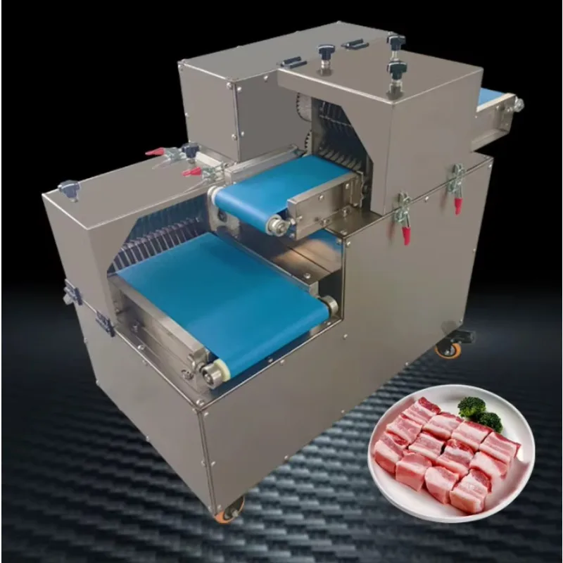 Automatic Cooked Meat Salmon Slicer Machine Fresh Meat Cube & Fillet Cutter For Chicken Fish & Salmon Motor As Core Component