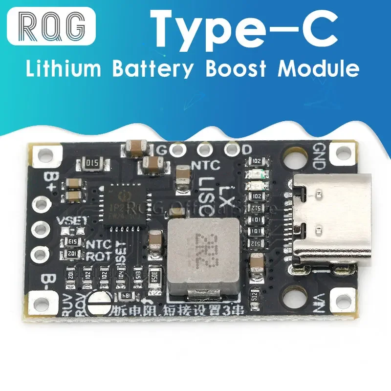 

Type-C USB 2-3S BMS 15W 8.4V 12.6V 1.5A Lithium Battery Charging Boost Module With Balanced Support Fast Charge With Indicator