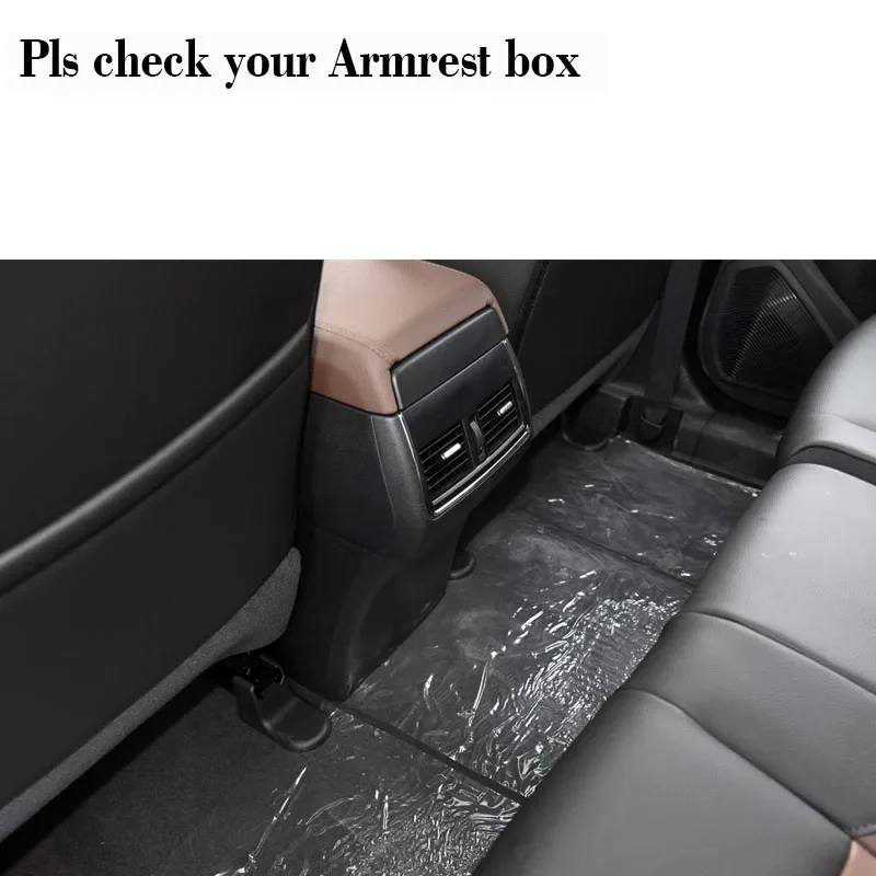 Car Rear Seat Kick Mats For Dongfeng Fengshen Aeolus AX7 2018~2019 Baby Seat Back Storage Pads Armrest Box Cover Car Accessories