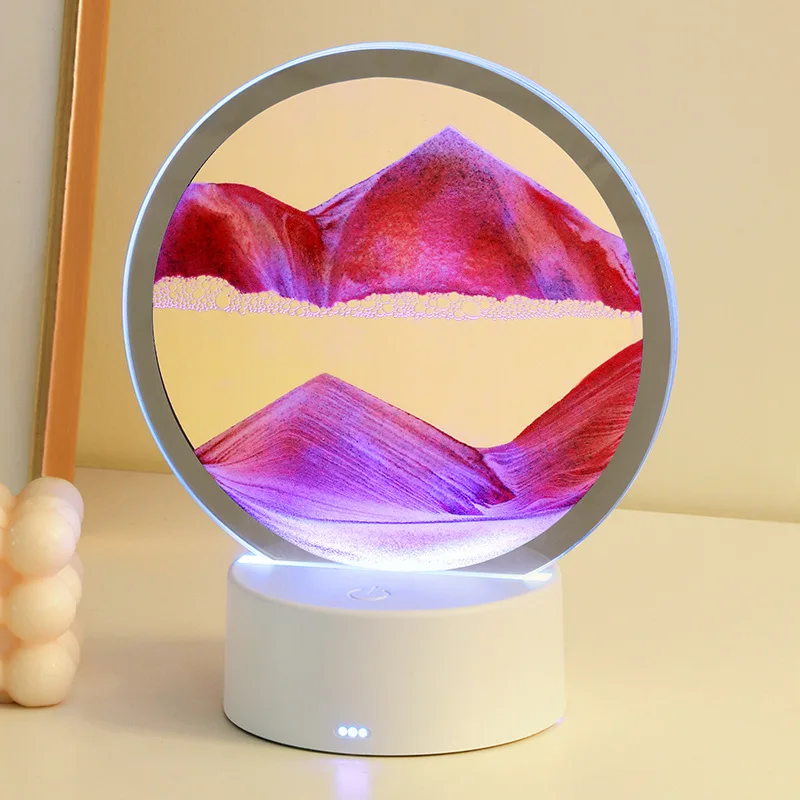 Pintura de arena que fluye, paisaje que fluye, decoración de sala de tar, 3D creativo, pintura Pintura de arena que fluye, paisaje que fluye, decoración de sala de tar, 3D creativo, pintura
