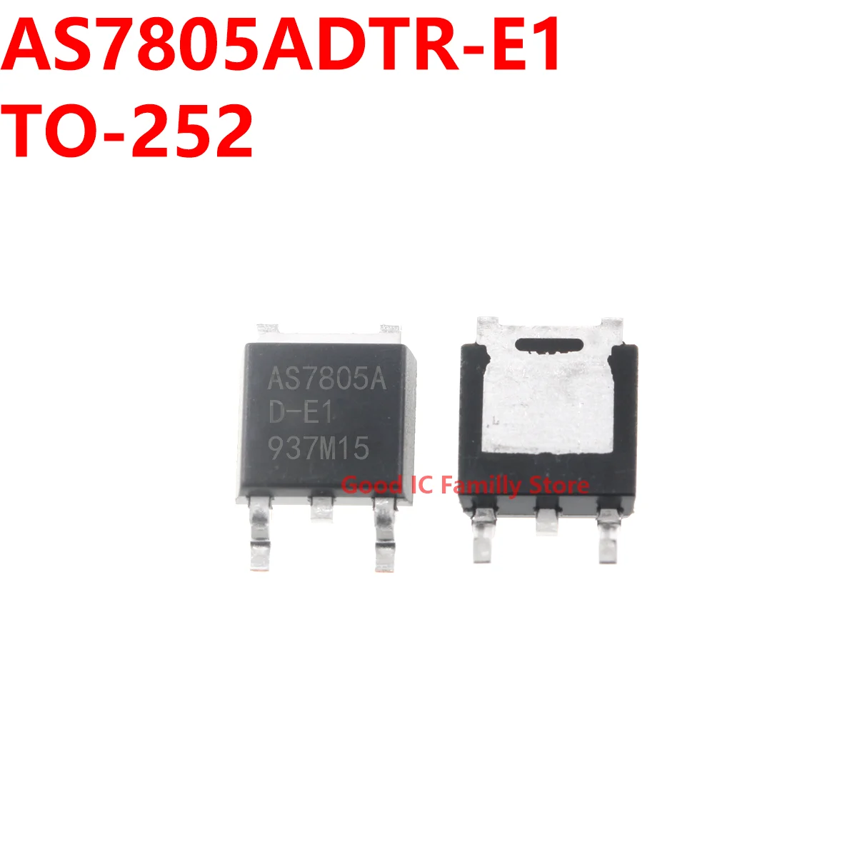 10PCS AS7805ADTR-E1 TO-252