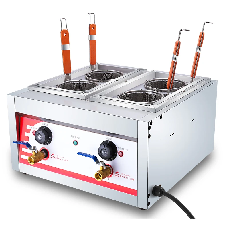 Restaurant Equipment, Stainless Steel Basket Countertop Commercial Noodle Machine Portable Electric Pasta Boiler Cooking Machine