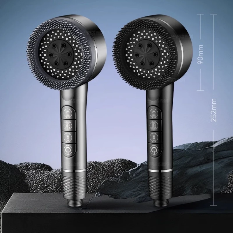 

New High Pressure With Filter Water Saving 4 Modes Shower Heads Adjustable Water Massage Sprayer Home Bathroom Accessories