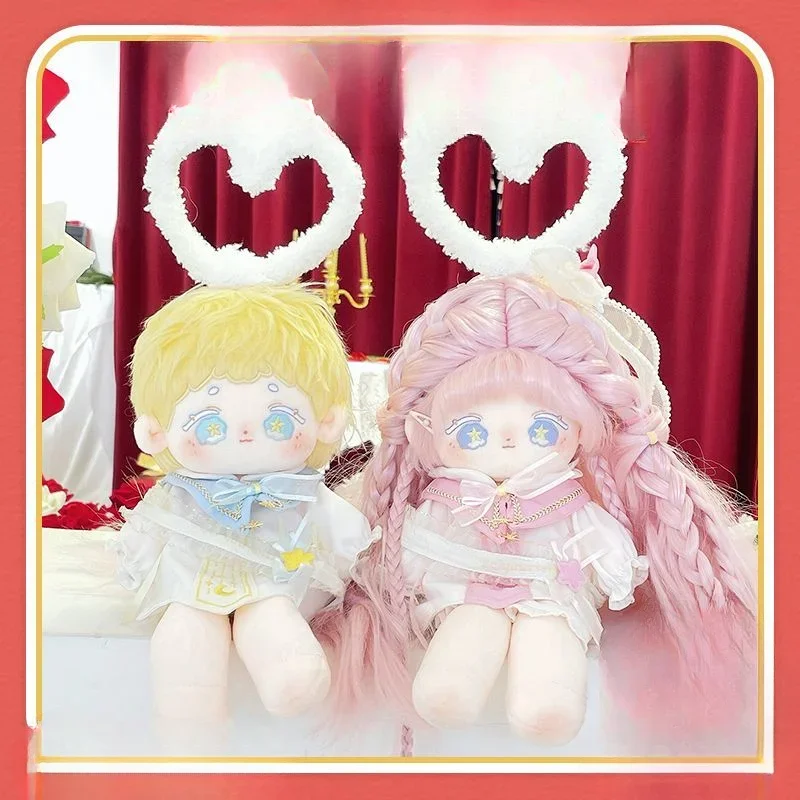 No Attributes Genki Idol Cute Boy Girl Cupid Angel Yellow Pink Long Hair Stuffed Plushie Plush 30cm Doll Only Body Clothes