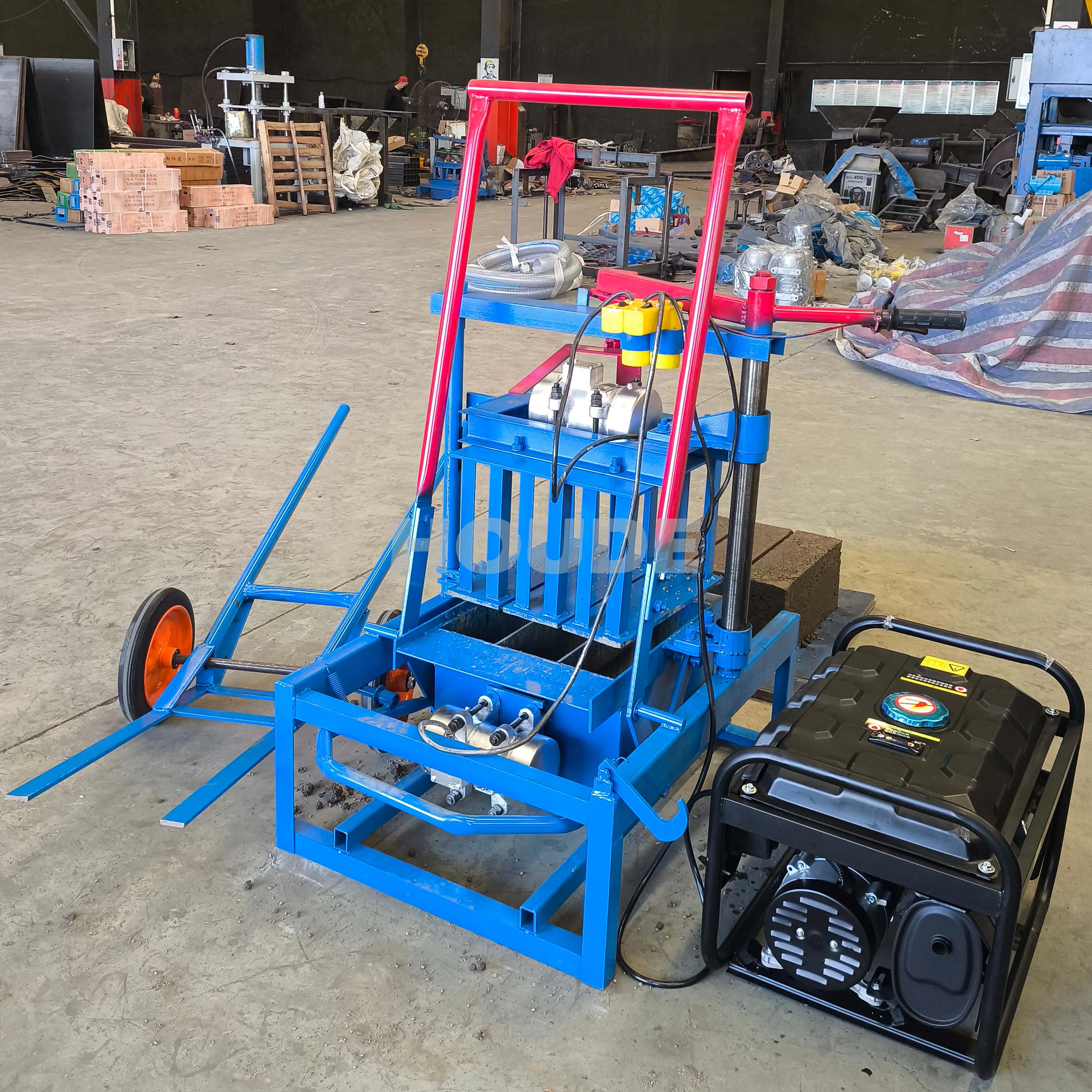 Factory Direct Sale Stationary Cement Brick Maker Machines in Mexico Hollow Concrete Brick Making Machinery Popular in 2025