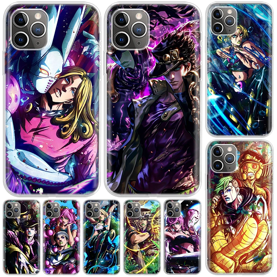 JoJo's Bizarre Adventure Cool Cover For iPhone 16 15 Pro Max 14 Plus 13 12 Mini 11 Apple Phone Case X XS XR 7 8 + Art Print Shel