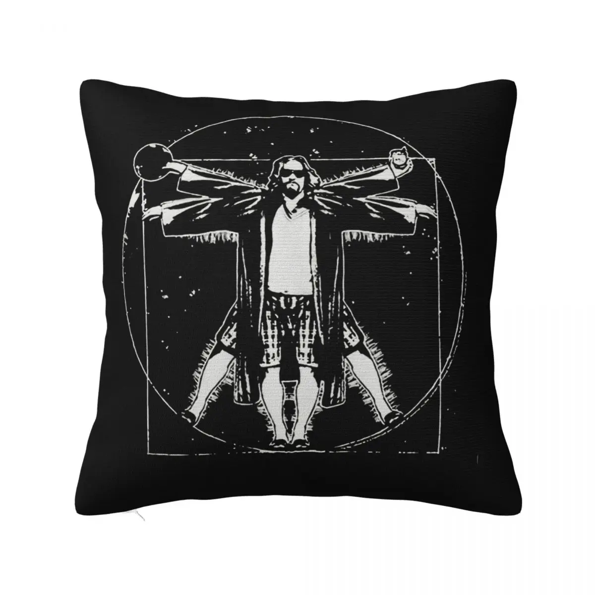 The Big Lebowski Leonardo Da Vinci Pillowcase Cushion Pillow Large Size Cushion Cover Polyester Cushion Covers Customizable