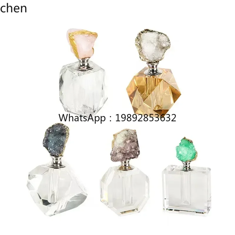 7BGZlight luxury creative crystal glass transparent perfume bottle dresser living room bedroom desktop crafts