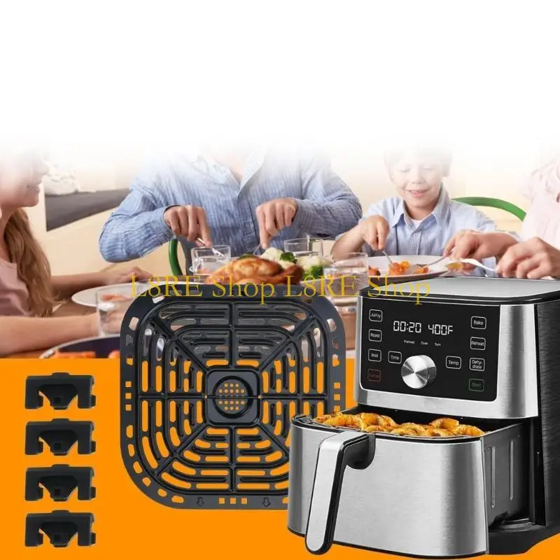 l8re square 6qtエアフライヤー交換用グリルプレートパン