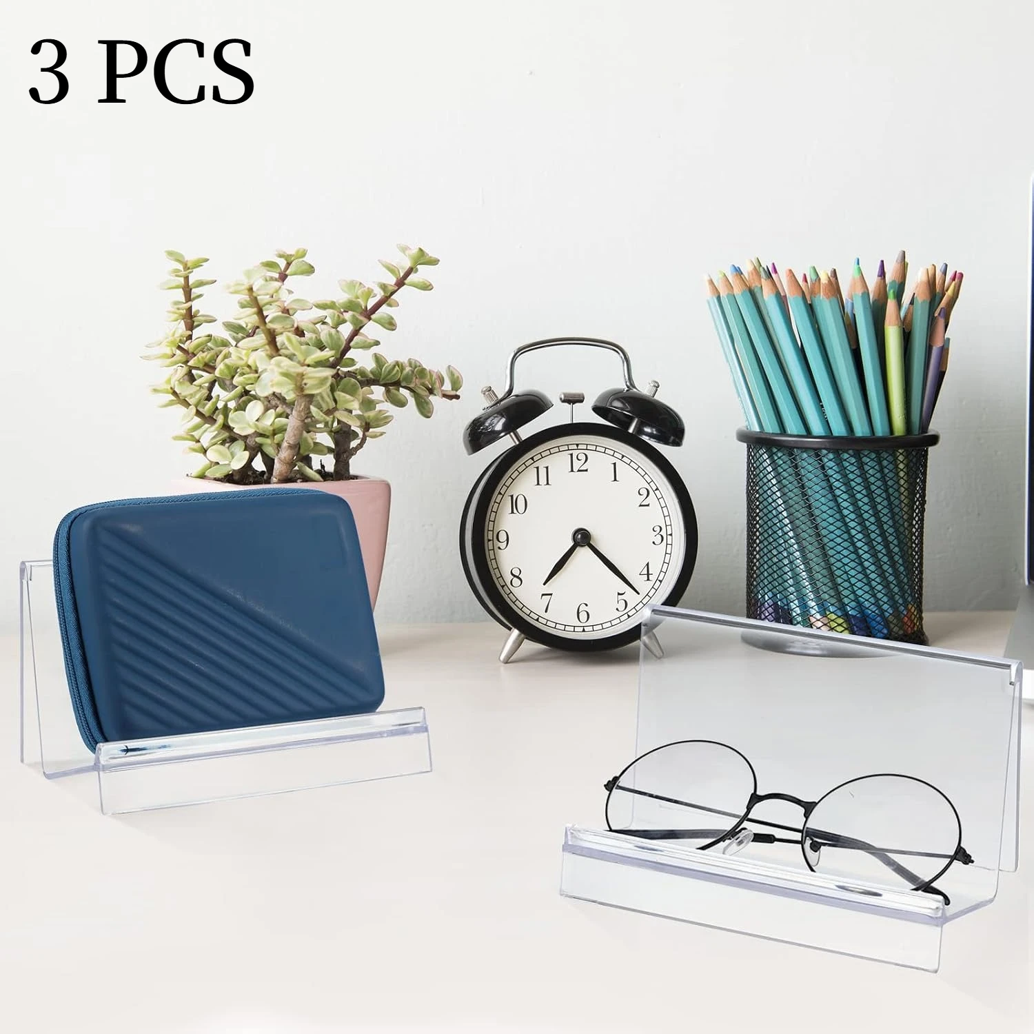 3 Pcs Purse Display Stand Clear Acrylic Wallet Display Stand Purse Holder Handbag Organizer For Bag Phone Cards Store
