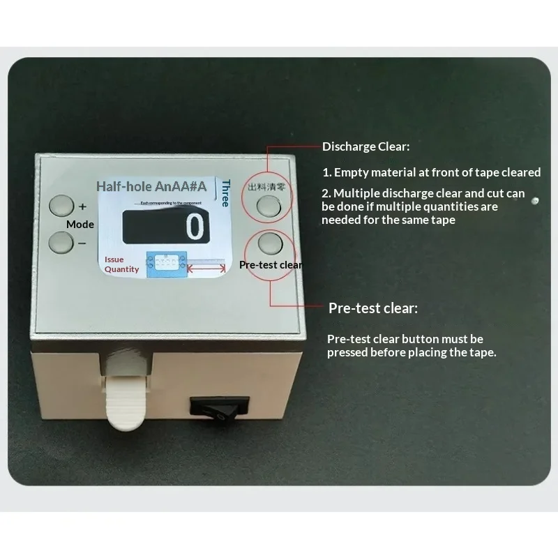 Portable SMD Component Counter with Color Touchscreen – USB CSV Export, Rechargeable Battery for SMT & Electronics Warehousing
