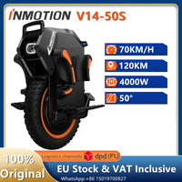 EU Stock INMOTION SCV Adventure V14 Electric Unicycle 134V 2400Wh 50S 4000W Motor EUC Smart Monocycle 70KM/H Speed E-unicycle