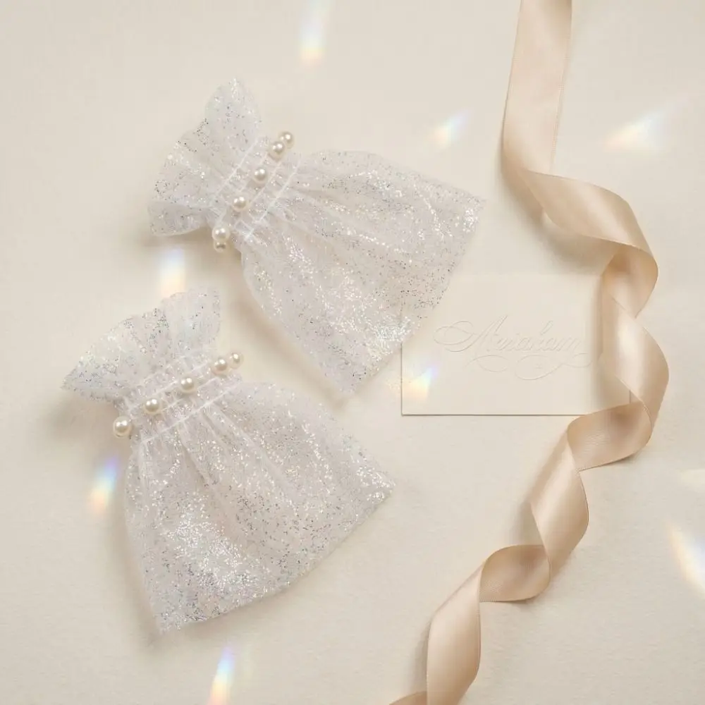 Short Length Wrist Fake Sleeves Pearl Sequin Decorative False Cuff Easy To Wear Comfortable Women Cuff Extension