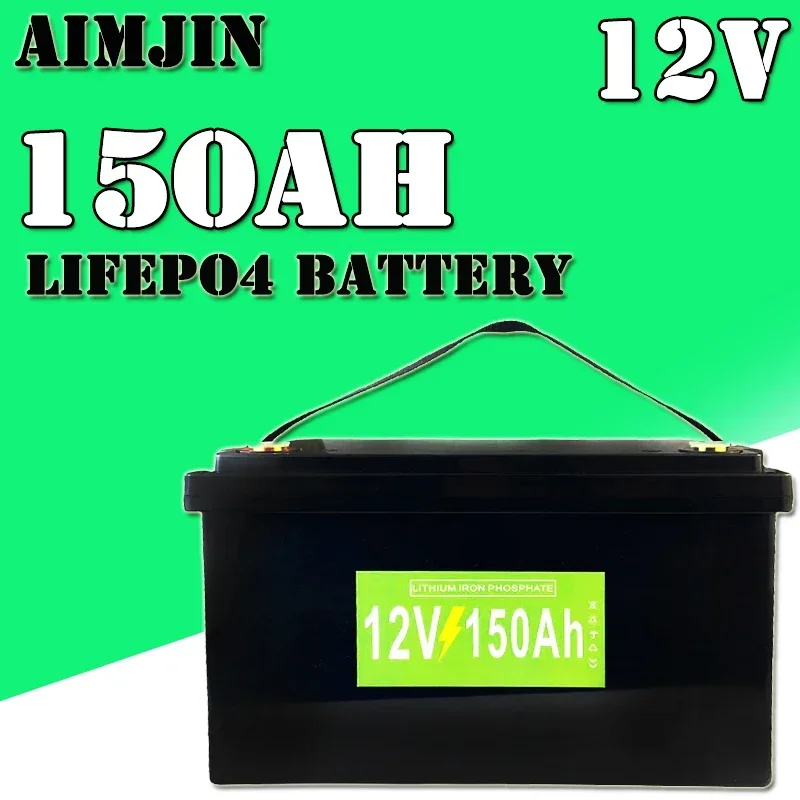 

12V Battery 20Ah 50Ah 100Ah 150Ah LiFePo4 Battery Pack Lithium Iron Phosphate Batteries Built-in BMS for Solar Boat No Tax